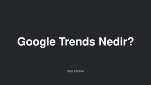 Google Trends Nedir