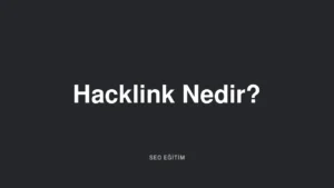 hacklink nedir