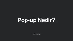 pop-up nedir