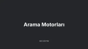 Arama Motorları